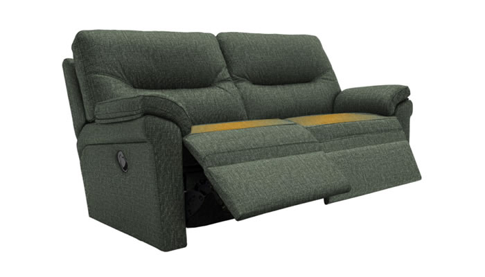 G Plan Seattle Heated 2.5 Seater Manual Recliner Linea Storm